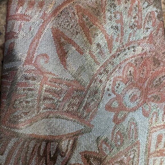 Oscar de la Renta Men's Necktie Tie Silk Red Blue Geometric USA 57-59" Lot of 6 - Picture 14 of 15